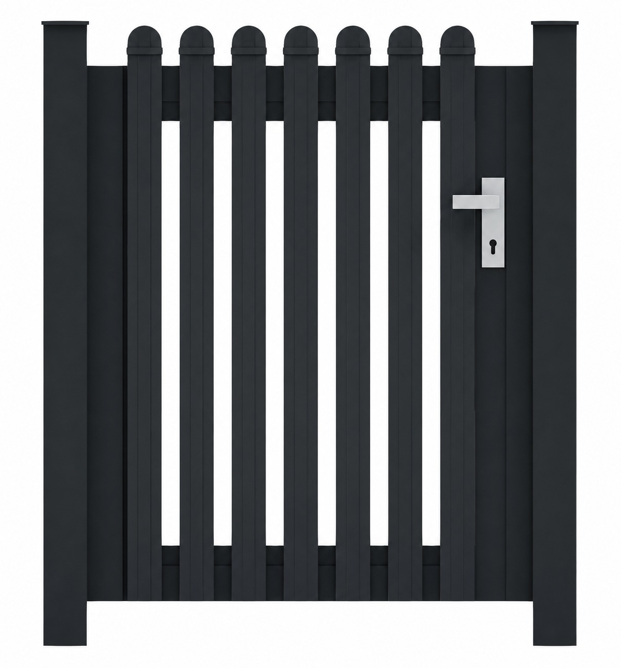 Mit Aluminium-Pfosten